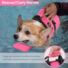 Load image into Gallery viewer, Dogcheer Dog Life Jacket with Zipper and Rescue Handle, Ripstop Puppy Life Vest with Chin Float for Swimming, Adjustable Swim Water Vest for Small Medium and Large Dogs-Pink,S