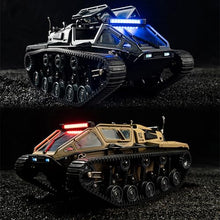 Load image into Gallery viewer, RC Military Tank Armored Fighting Car with LED Lights, 2.4G Remote Control (Grey)