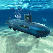Load image into Gallery viewer, GoolRC Mini RC Submarine, 2.4GHz Remote Control Boat, 6 Channels DIY Under Water Ship Boat
