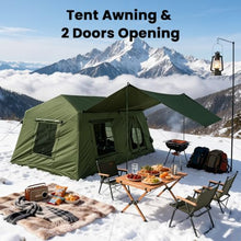 Load image into Gallery viewer, Inflatable Tents for Camping, Large Blow Up Tent with Hand Pump, Easy Setup InflatableTent 4 Season Tent, Waterproof Oxford Air Glamping Tents for Camping Adult 6/8/10 Person