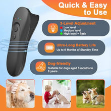 Load image into Gallery viewer, SILENTPAL Dog Bark Deterrent Device,Anti-Barking Device,Up to 15Ft Long Range & Rechargeable Bark Control,Stop Barking Dog Devices,Safe for Dogs Training,Indoor & Outdoor(Black)