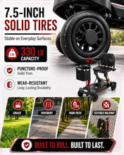 Load image into Gallery viewer, Ecomobi Light Weight Mobility Scooter for Seniors & Adults, 12–30 Mile Range, Foldable Airline Approved Portable 4 Wheel Motorized Scooter with Removable Lithium Battery, 300 lb Capacity, Ultra Red