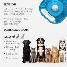 Load image into Gallery viewer, JOJDZD Dog Lick Bowl with Interactive Rolling Ball & Slow Feeder
