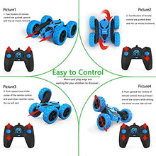 Load image into Gallery viewer, Hamdol Remote Control Car for Kids, 360° Rotating RC Stunt Car Double-Sided 4WD Electric Vehicle with LED Lights
