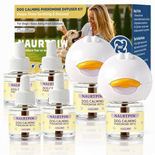 Load image into Gallery viewer, Dog Calming Diffuser 6 Pack (2 Plug in + 4 Refills), 120 Days Supply, Dog Pheromone Diffuser for Anxiety Relief, Destructive Behavior, Pee Accidents, Separation Anxiety, Aggression, Barking & Chewing