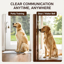 Load image into Gallery viewer, GoldTiger Fixed Metal Dog Doorbell for Potty Training - Heavy Duty Steel Wall Mounted Dog Bell for Door to Ring to Go Outside - Professional Puppy Housebreaking Communication Tool, No Snag (White)