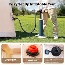 Load image into Gallery viewer, Inflatable Tents for Camping, Blow Up Tent for Camping Adults 4-6 People, Inflatable Hot Tent with Stove Jack & AC Ports, Glamping Tents for Outdoors, Easy Setup with Air Pump