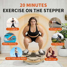 Load image into Gallery viewer, Rocking Fitness Stepper Side to Side Steppers for Exercise at Home Lateral Step Rocker Platform Machine Fit Workout Equipment for Women Mini Portable Vertical Climber Machines