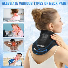 Load image into Gallery viewer, ONLYCARE Neck Ice Pack Wrap Gel - Upgraded Ice Packs for Neck Reusable, Hot and Cold Compress, Relief of Pain, Swelling, Sprains, Office Pressure
