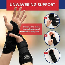 Load image into Gallery viewer, Doctor Developed Carpal Tunnel Wrist Brace for Night Support - Wrist Brace for Carpal Tunnel with Wrist Splint - Sleep Brace for Sprained Wrist - F.D.A Medical Device & Handbook (Right Hand)