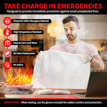 Load image into Gallery viewer, Protect Life Saving Emergency Fire Blankets 1 Pack - 40"x40", Fiberglass Fire Blanket for Home & Kitchen - Fire Suppression or Retardant Tarp - Fire Safety Kit for Car or Camping