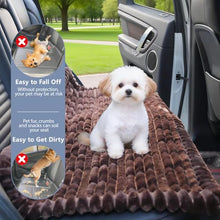 Load image into Gallery viewer, Dog Car Seat Waterproof Bed Cover Non-Slip Car Back Seat Soft and Comfortabl Pet Bed Mat Car Blanket for Travel Backseat Extender Seat Covers Dog Bed for Cars Trucks and SUVs (Dark Brown 23.6” x 51”)