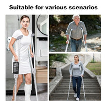 Load image into Gallery viewer, Aluminum Crutches for Adults & Seniors, Adjustable Crutches for Walking, Comfortable Lightweight Crutch with Underarm Pad and Crutch Bag & Hand Grip, 300 LB Weight Capacity, Fitting 5'2"-5'8",1 Pair