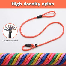 Load image into Gallery viewer, FOVRLZSE 3-Pack Adjustable Dog Slip Leads (Light Pink/Light Blue/Orange)