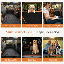 Load image into Gallery viewer, Back Seat Extender for Dogs,Dog Car Seat Cover for Back Seat with Hard Bottom Holds 500 lbs,Car Seat Protector,Waterproof Extender for Dogs,Dog HammockPet Bed for Full-Size Cars,SUVs, Small Trucks