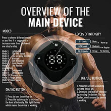 Load image into Gallery viewer, Innocareer Abs Stimulator, EMS Muscle Stimulator Fitness Equipment for Abdomen Arms Shoulder Back Leg Hip, Ab Stimulator for Women & Men