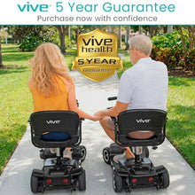 Load image into Gallery viewer, Vive 4 Wheel Mobility Scooter - Electric Powered Wheelchair Device - Compact Heavy Duty Mobile for Travel, Adults, Elderly - Long Range Power Extended Battery with Charger & Basket