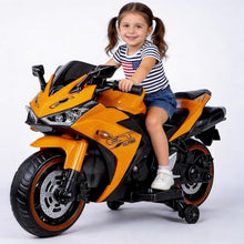 Load image into Gallery viewer, Children's Electric Motorcycle - 12V Electric Motorcycle, Manual Throttle, LED Wheel hub