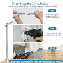 Load image into Gallery viewer, Wall Wall Mounted Height Measuring Rod – Portable Stadiometer 10–225 cm / 3.9–88.6 in – Height Measurement Tool for Kids & Adults – Ideal for Home, Office, Nurse Station