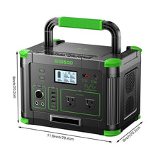 Load image into Gallery viewer, Portable Power Station 500W, 519.48Wh/140400mAh Solar Generator Backup