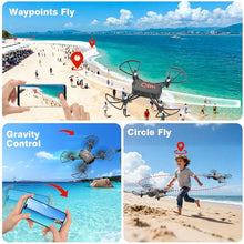 Load image into Gallery viewer, Drone with Camera for Kids 8-12 and Adults 1080P HD Mini FPV Drones with Headless Mode, 360°Flip, One-Key Take Off/Landing, Altitude Hold, Gestures Selfie, Gravity Control, 3 Speed Mode, Drone Gift Toys for Boys, Girls, Beginner Grey