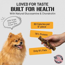 Load image into Gallery viewer, Dog Chits Lamb Esophagus Chews for Dogs & Puppies - Natural Single Ingredient - High Protein, Low Fat Lamb Chew - Long Lasting, Easily Digestible - Great for Joint - Dental Clean Crunch - 6inch, 15pck