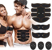 Load image into Gallery viewer, Fitness Belt Abs Stimulator Muscle Training Fitness Workout Equipment Ab Core Toner Belt for Abdominal/Arm/Leg For Home Use (Blue-03)