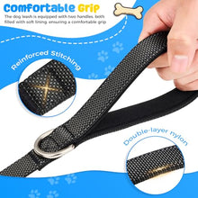 Load image into Gallery viewer, Heavy Duty Dog Leash with Easy Lock Metal Clip, Reflective, Padded Handle - Durable 4ft 8ft Walking Training Leash for Large, Medium, Small Dogs, Jogging, Hiking, and Outdoor Use (Black, 4 FT)