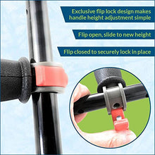 Load image into Gallery viewer, York Nordic - Spring Cushion Crutches Perfect for Sports Injuries and Travel - Heights 4'7" to 6'6" - Adjust Down to 22" for Travel
