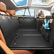 Load image into Gallery viewer, MYJAQI Back Seat Extender for Dogs, PU Leather Dog Car Seat Cover for Back Seat with Hard Bottom, 100% Waterproof, Scratch Proof and Anti Slip Dog Hammock for Car, Holds 400lbs