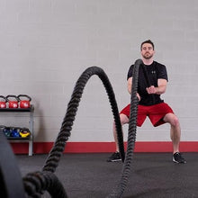 Load image into Gallery viewer, Body-Solid Fitness Training Battle Rope - Heavy Weighted Training Ropes for Home Gym, Ideal for Working Out and Strength Training - Exercise Rope for Adults