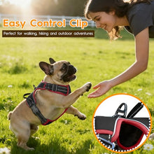 Load image into Gallery viewer, No Pull Dog Harness, No-Choke Soft Padded Reflective Dog Vest Harness with Front Clip & Top Handle, 2 Quick-Release Buckles, Adjustable for Small Medium Large Dogs