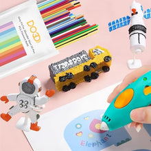 Load image into Gallery viewer, 21 Mixed Beautiful Colors 3D Pen PCL Filament Refill, Only Fit for 3Doodler Start 3D Pen, Each Strand 15cm, Each Color 5 Strands, Total 105pcs 1575cm PCL Filament Refill Pack by DO3D