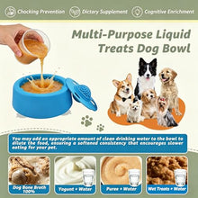 Load image into Gallery viewer, Slow Feeder Dog Bowls, Dog Lick Bowl with Rolling Ball for Small & Medium Breeds - Lick & Roll Bowl for Liquid Treats, Bone Broth & Yogurt, Non-Slip Suction Base