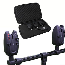 Load image into Gallery viewer, UrbanHui Wireless Digital Carp Fishing Bite Alarm Set with LED Flash and Sound, Rainproof Adjustable Sensitivity for Reservoir Coast Sea Rod Rock Fishing, 2/3/4 Transmitters 1 Receiver(1+3 alarm)