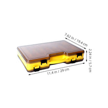 Load image into Gallery viewer, 2pcs Double Sided Plastic Fishing Tackle Box and Lock