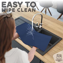 Load image into Gallery viewer, Dog Food Mat - 28x18” Large Silicone Stove Top Protector, Silicone Pet Feeding Mat, Raised Edges Dog Mat for Food and Water Prevent Spill, Waterproof Cat Placemats Protect Floors, Easy Clean Bowl