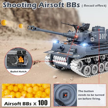 Load image into Gallery viewer, Supdex RC Tank, 1:18 Alloy Metal German Tiger I Remote Control Army Model Toys