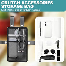 Load image into Gallery viewer, Aluminum Crutches for Adults & Seniors, Adjustable Crutches for Walking, Comfortable Lightweight Crutch with Underarm Pad & Crutch Bag & Hand Grip, 300 LB Weight Capacity, Fitting 5'8"-6'6", 1 Pair