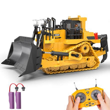 Load image into Gallery viewer, RC Bulldozer Toy for Boys, Remote Control Play Bulldozer Construction Vehicles