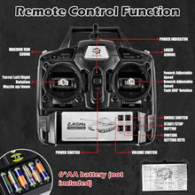 Load image into Gallery viewer, Supdex 1/16 RC Tank, Heng Long Russian T90 Army Toy with Smoke, Sound and Lights, 2.4G Remote Control Tank That Shoots