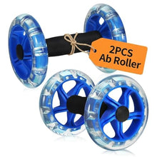 Load image into Gallery viewer, Kisangel 2pcs Ab Roller Wheel, Exercise Abdominal Roller Dumbbell Fitness Dual Wheel for Hand Weights Equipment