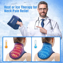 Load image into Gallery viewer, ONLYCARE Neck Ice Pack Wrap Gel - Upgraded Shoulder Ice Packs for Injuries Reusable, Hot and Cold Compress Ice Packs for Neck, Relief of Pain, Office Pressure, Swelling, Sprains