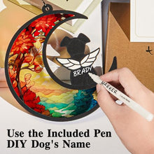 Load image into Gallery viewer, Tubuui Dog Memorial Suncatcher, Dog Memorial Gifts for Loss of Dogs, Custom with Name Date Pet Sympathy Gifts for Grief Puppy Lovers, Personalized Pet Remembrance Ornaments for Window Hanging