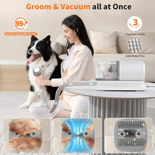 Load image into Gallery viewer, binROC 4-in-1 Dog Grooming Vacuum Kit for Pet Hair Shedding & Home Cleaning