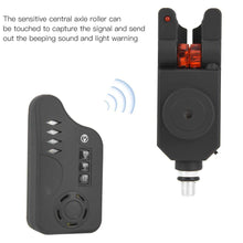 Load image into Gallery viewer, Tihebeyan Carp Fishing Bite Alarm Indicator Set, 4 Emitter + 1 Receiver Digital Wireless Fishing Bite Alert Indicator Set