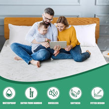 Load image into Gallery viewer, JamRest Waterproof Mattress Protector Full Size, Viscose Cooling Breathable Mattress Cover, Fitted Deep Pocket Mattress Pad Cover Stretches up to 23 Inches, Noiseless Soft Bed Cover