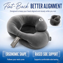 Load image into Gallery viewer, BCOZZY Neck Brace Pillow - Patented Relief for Neck Pain and Supportive Sleep-Soft, Washable, and Adjustable for Comfortable Resting. Gray Large