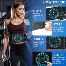 Load image into Gallery viewer, LESOFI ABS Stimulator Muscle Toner EMS Muscle Stimulator Machine for Abdomen/Arms/Legs Electrode (3packs)