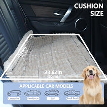 Load image into Gallery viewer, Dog Car Seat Waterproof Bed Cover Non-Slip Car Back Seat Soft and Comfortabl Pet Bed Mat Car Blanket for Travel Backseat Extender Seat Covers Dog Bed for Cars Trucks and SUVs (Brown Cover 23.6” x 51”)